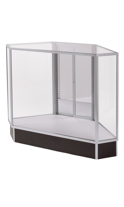 Extra Vision Corner Rear Access Black Display Case Ready To Assemblezoom Extra Vision Corner Rear Access Black Display Case Ready To Assemblezoom