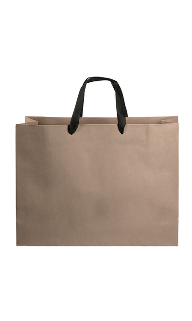 Large (Vogue) - Kraft Premium Folded Top Paper Bags - Ribbon Handleszoom Large (Vogue) - Kraft Premium Folded Top Paper Bags - Ribbon Handleszoom