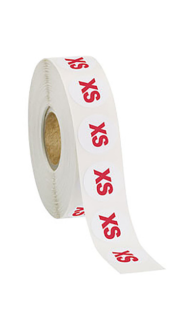 Self-Adhesive Size Labels - Size XSzoom Self-Adhesive Size Labels - Size XSzoom
