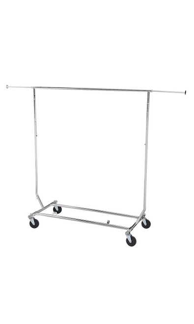 Chrome Single-Rail Collapsible Salesman Rackzoom Chrome Single-Rail Collapsible Salesman Rackzoom