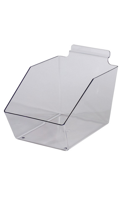 An image of the clear acrylic plastic dump bin An image of the clear acrylic plastic dump bin