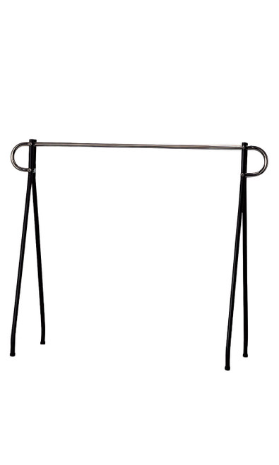 60 x 60 inch Black & Chrome Single-Rail Clothing Rackzoom 60 x 60 inch Black & Chrome Single-Rail Clothing Rackzoom