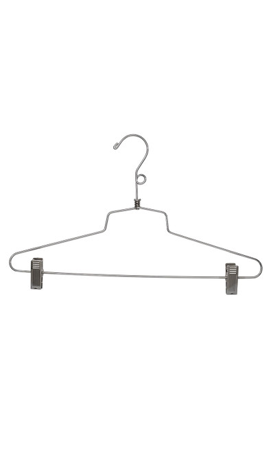 16 inch Chrome Metal All Purpose Hangers Case of 100zoom 16 inch Chrome Metal All Purpose Hangers Case of 100zoom