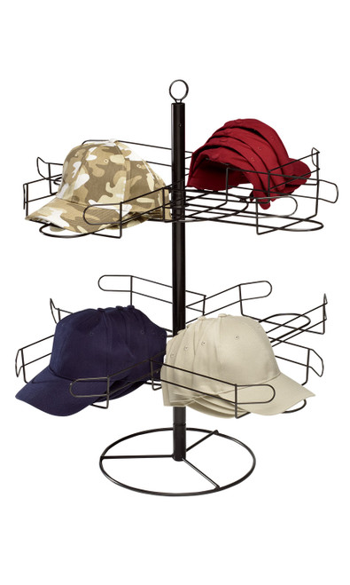 2-Tier Rotating Countertop Cap Rackzoom 2-Tier Rotating Countertop Cap Rackzoom