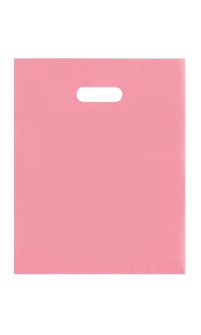 Medium Pink Frosted Plastic Merchandise Bags - Case of 250zoom Medium Pink Frosted Plastic Merchandise Bags - Case of 250zoom