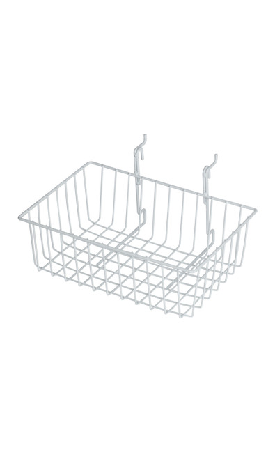 An image of the 12 x 8 x 4 inch Mini Grid Basket for Slatwall & Wire Grid An image of the 12 x 8 x 4 inch Mini Grid Basket for Slatwall & Wire Grid