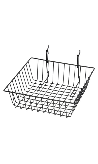 An image of the 12 x 12 x 4 inch Mini Grid Basket for Slatwall & Wire Grid An image of the 12 x 12 x 4 inch Mini Grid Basket for Slatwall & Wire Grid