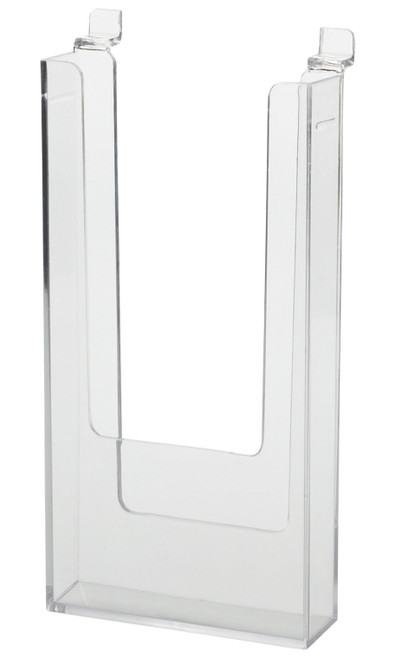 4 ½ x 8 ½ inch Clear Acrylic Literature Holder for Slatwallzoom 4 ½ x 8 ½ inch Clear Acrylic Literature Holder for Slatwallzoom