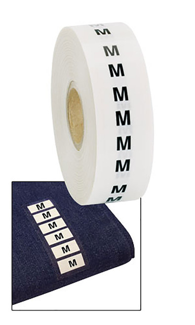 Wrap Around Clothing Size Labels - Size Mzoom Wrap Around Clothing Size Labels - Size Mzoom