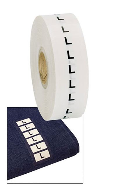 Wrap Around Clothing Size Labels - Size Lzoom Wrap Around Clothing Size Labels - Size Lzoom