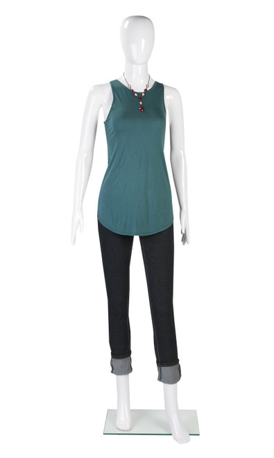 Female Glossy White Plastic Mannequin Pose 4zoom Female Glossy White Plastic Mannequin Pose 4zoom