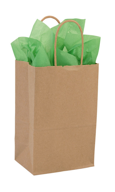 Small - Recycled Natural Kraft Paper Shopping Bags - Case of 250zoom Small - Recycled Natural Kraft Paper Shopping Bags - Case of 250zoom