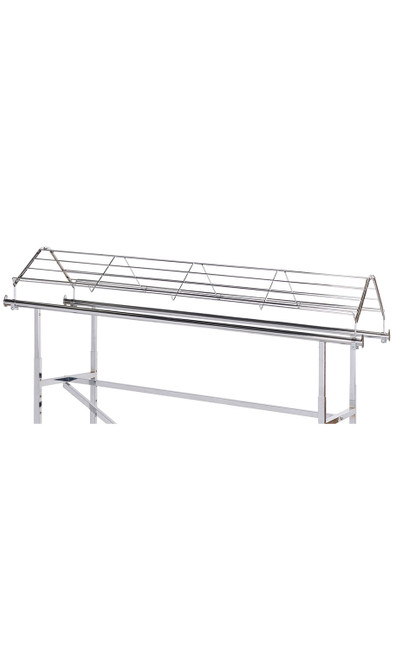 Chrome Shoe Topper for Double-Rail Clothing Rackzoom Chrome Shoe Topper for Double-Rail Clothing Rackzoom