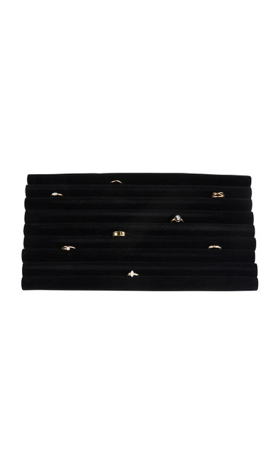 Large Continuous Slot Black Velvet Ring Insertzoom Large Continuous Slot Black Velvet Ring Insertzoom