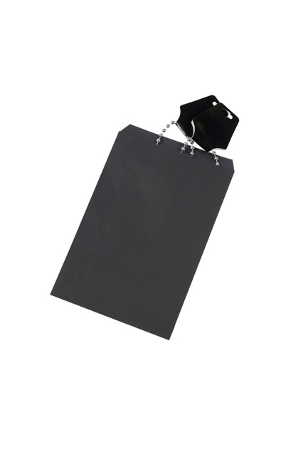 Small Black Paper Merchandise Bag - Case of 500zoom Small Black Paper Merchandise Bag - Case of 500zoom