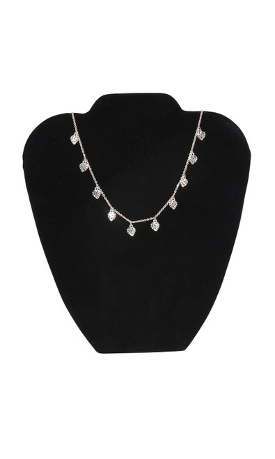 An image of the black velvet necklace display easel An image of the black velvet necklace display easel
