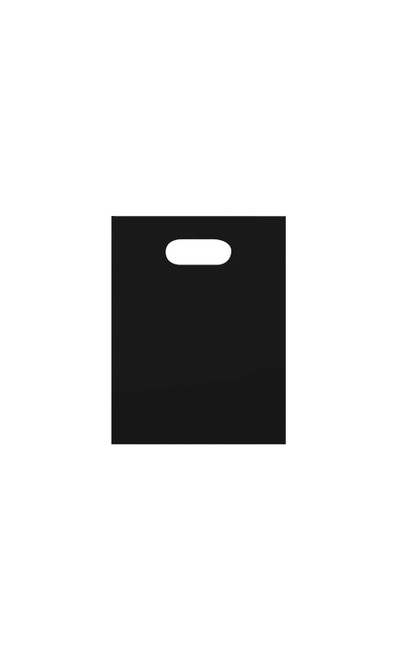 Small Low Density Black Merchandise Bags - Case of 100zoom Small Low Density Black Merchandise Bags - Case of 100zoom