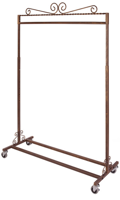 an image of the boutique cobblestone rolling rack an image of the boutique cobblestone rolling rack