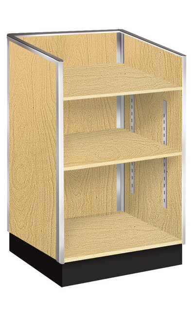An image of the Metal Framed Well-Top Register Stand in Maple An image of the Metal Framed Well-Top Register Stand in Maple