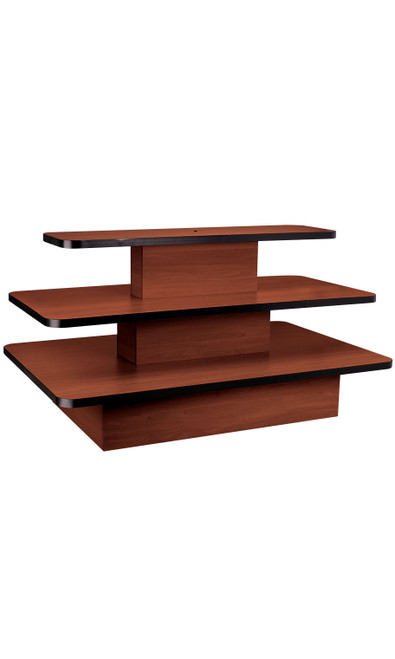 3-Tier Rectangle Cherry Tablezoom 3-Tier Rectangle Cherry Tablezoom