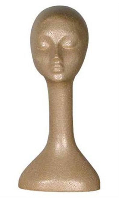Female Suntan Styrofoam Mannequin Headzoom Female Suntan Styrofoam Mannequin Headzoom