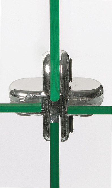 4-Way Chrome Metal Cube Clipzoom 4-Way Chrome Metal Cube Clipzoom