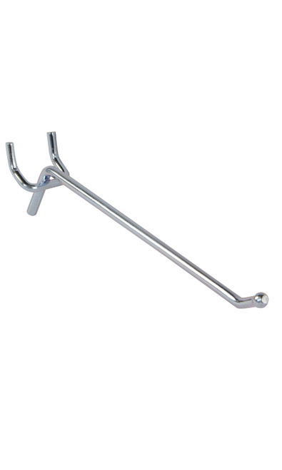6 inch Chrome Peg Hook for ¼ inch Pegboardzoom 6 inch Chrome Peg Hook for ¼ inch Pegboardzoom