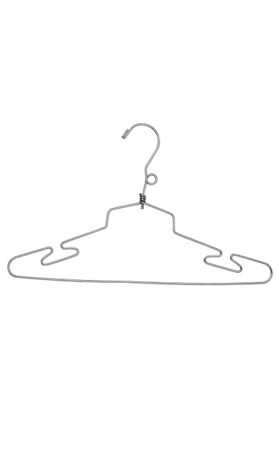 16 inch Chrome Metal Lingerie Hanger Case of 100zoom 16 inch Chrome Metal Lingerie Hanger Case of 100zoom