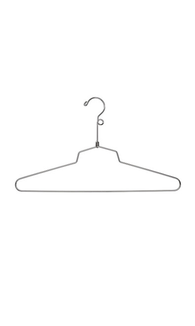 16 inch Chrome Metal Dress Hangers Case of 100zoom 16 inch Chrome Metal Dress Hangers Case of 100zoom