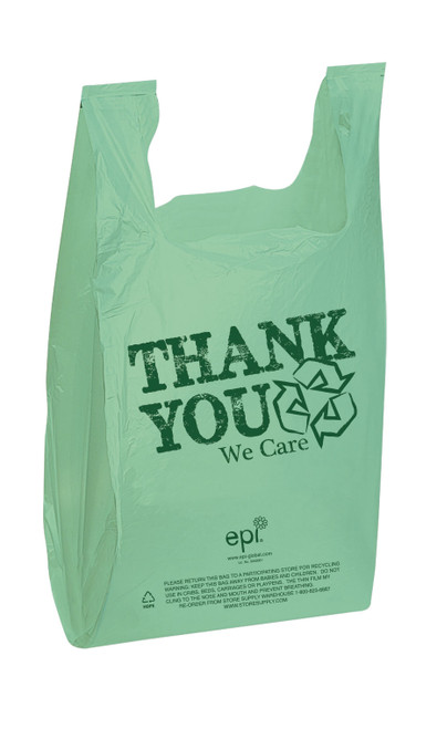 Biodegradable EPI Plastic T-Shirt Bags - Case of 500zoom Biodegradable EPI Plastic T-Shirt Bags - Case of 500zoom