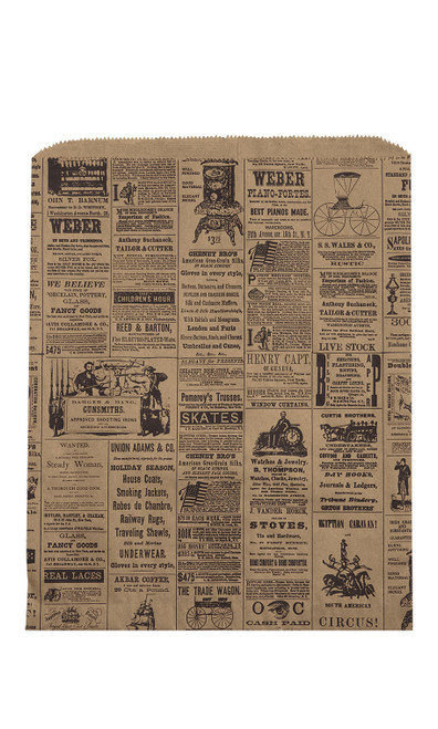 Large - Newsprint Paper Merchandise Bags - Case of 500zoom Large - Newsprint Paper Merchandise Bags - Case of 500zoom