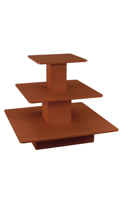 Economy 3-Tier Square Cherry Tablezoom Economy 3-Tier Square Cherry Tablezoom