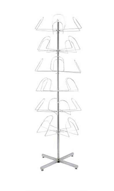 6-Tier Rotating Standing Hat Rackzoom 6-Tier Rotating Standing Hat Rackzoom