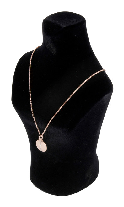 Black Flocked Jewelry Bustzoom Black Flocked Jewelry Bustzoom