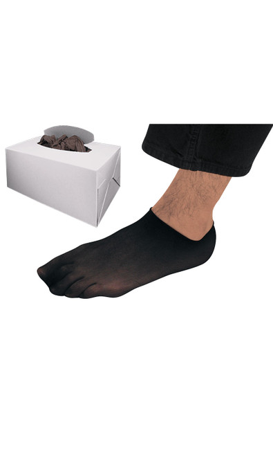 Men's Black Sewn Bottom Footletszoom Men's Black Sewn Bottom Footletszoom