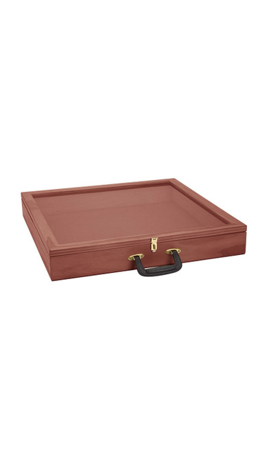 36 inch Portable Cherry Wood Countertop Display Casezoom 36 inch Portable Cherry Wood Countertop Display Casezoom