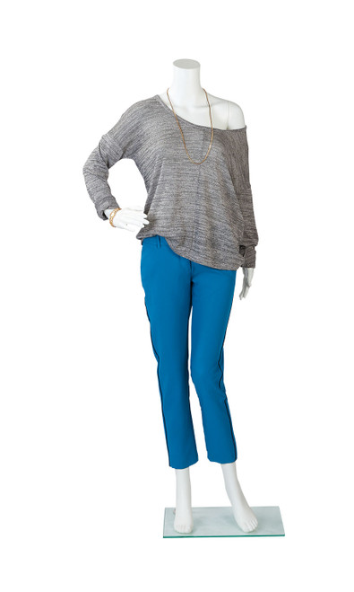 Female Headless White Plastic Mannequin- Bent Armzoom Female Headless White Plastic Mannequin- Bent Armzoom