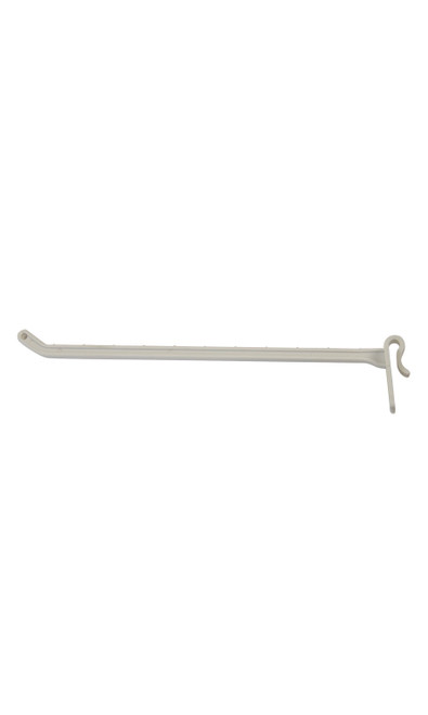 6 inch White Plastic Peg Hook for Wire Countertop Rackzoom 6 inch White Plastic Peg Hook for Wire Countertop Rackzoom