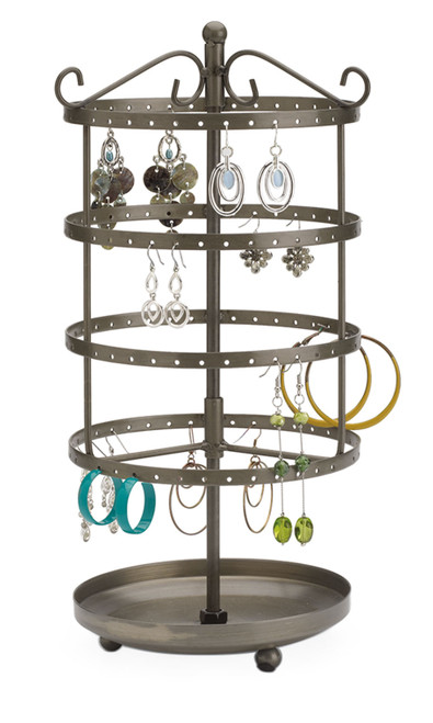 Small Tiered Round Rotating Jewelry Displayzoom Small Tiered Round Rotating Jewelry Displayzoom