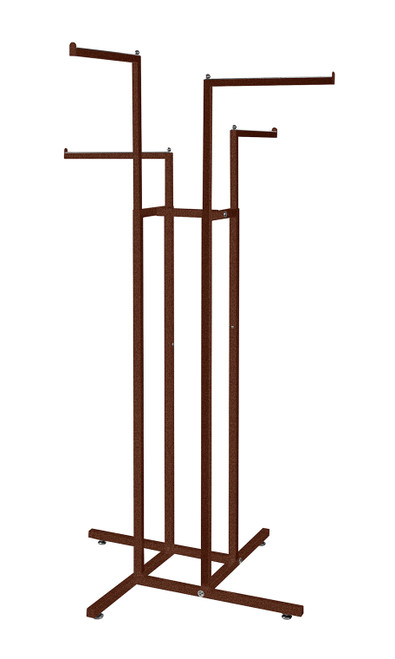 Made to Order 4-Way Clothing Rack with Straight Armszoom Made to Order 4-Way Clothing Rack with Straight Armszoom