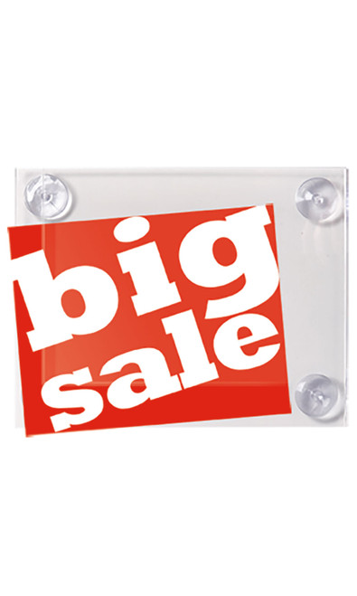 8 ½ x 11 inch Window Sign Holder with Suction Cupszoom 8 ½ x 11 inch Window Sign Holder with Suction Cupszoom