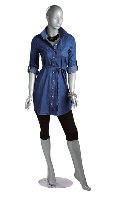 Female Silver Cameo Fiberglass Mannequinzoom Female Silver Cameo Fiberglass Mannequinzoom