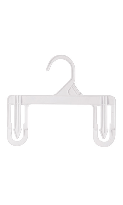 8 inch White Children's Plastic Skirt and Pants Hangerszoom 8 inch White Children's Plastic Skirt and Pants Hangerszoom