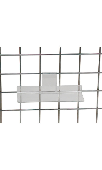 4 x 10 inch Clear Acrylic Shelf for Wire Gridzoom 4 x 10 inch Clear Acrylic Shelf for Wire Gridzoom