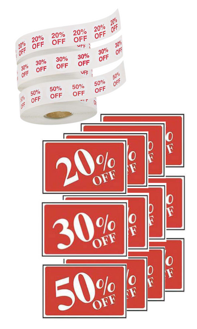 Percent Off Kit with Labels and Signszoom Percent Off Kit with Labels and Signszoom